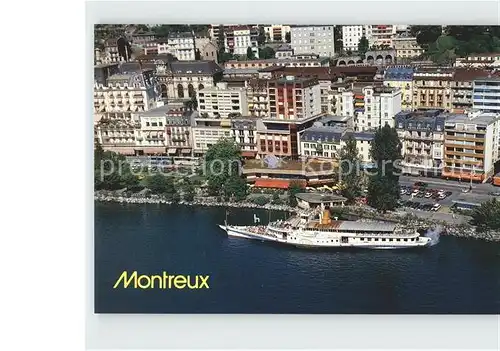 Montreux VD Fliegeraufnahme Lac Leman  Kat. Montreux