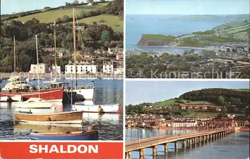 Shaldon Stokeinteignhead Hafen Boote Bruecke 