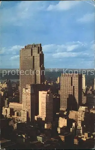 New York City Midtown Skyline Rockefeller Center Building  / New York /