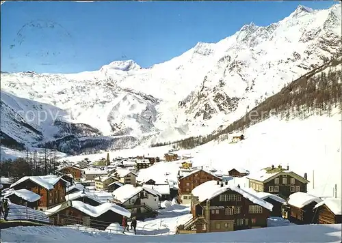 Saas Fee Feegletscher Alphubel Taeschhorn Dom Lenzspitze Kat. Saas Fee