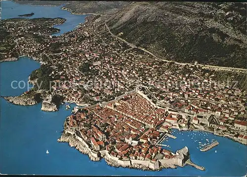 Dubrovnik Ragusa Fliegeraufnahme Kat. Dubrovnik