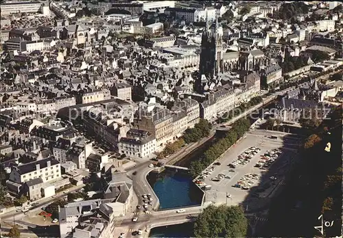 Quimper Quai Odet cathedrale Kat. Quimper