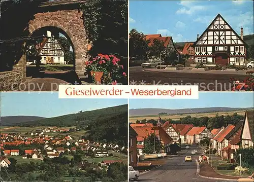 Gieselwerder Tor Gebaeude  Kat. Oberweser