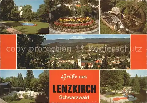 Lenzkirch Park Wasserrad  Kat. Lenzkirch