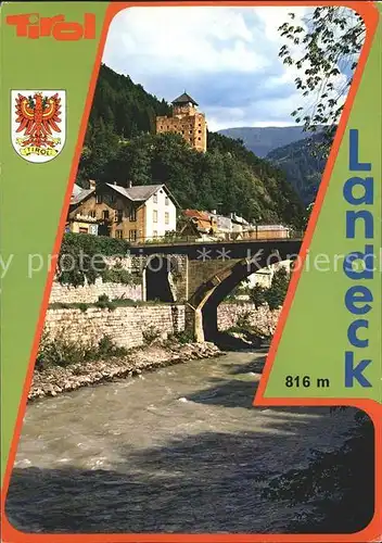 Landeck Tirol Bruecke Schloss  Kat. Landeck