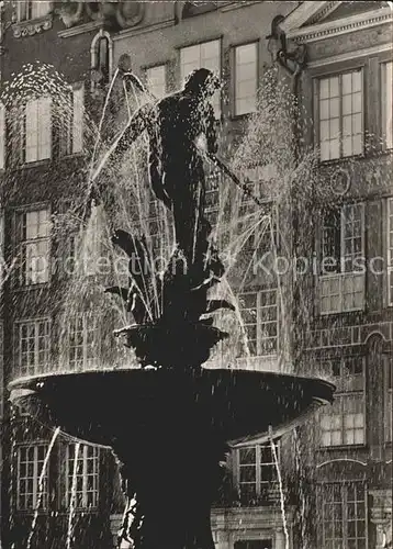 Gdansk Neptune Brunnen Kat. Gdansk