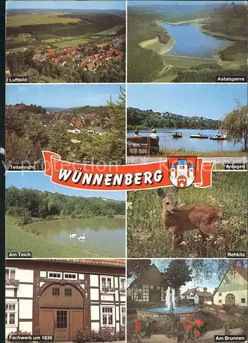 Wuennenberg Bad Anlagen Brunnen Fachwerk Kat. Bad Wuennenberg