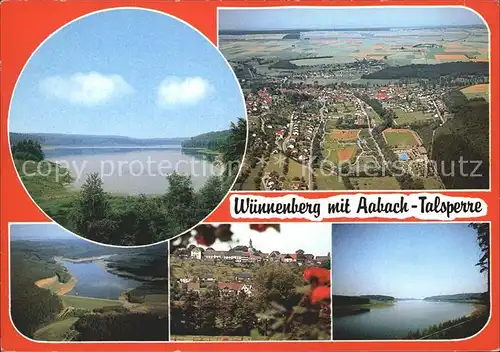 Wuennenberg Bad Aabach  Talsperre Fliegeraufnahme Kat. Bad Wuennenberg