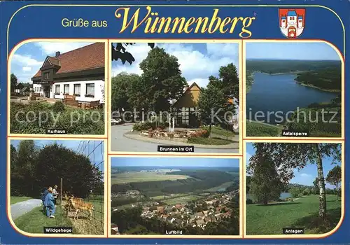 Wuennenberg Bad Aatalsperre Anlegen Brunnen Kurhaus Wildgehege Kat. Bad Wuennenberg
