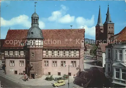 Hoexter Weser Rathaus Kilianikirche Kat. Hoexter