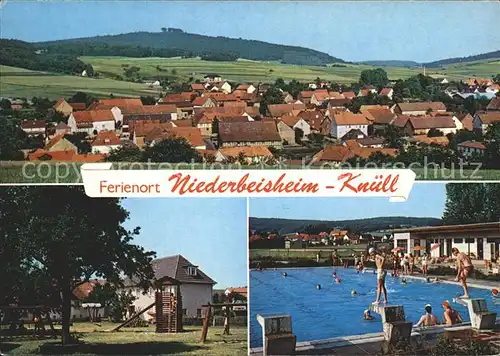 Niederbeisheim Schwimmbad Stadtansicht Kat. Knuellwald
