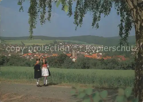 Neukirchen Knuellgebirge Kinder Tracht Kat. Neukirchen