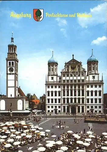 Augsburg Perlachturm Rathaus Kat. Augsburg