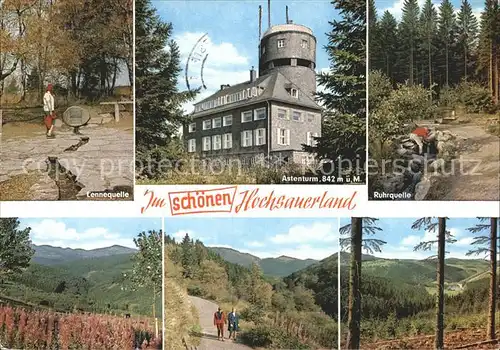 Winterberg Hochsauerland Astenturm Ruhrquelle Lennequelle Kat. Winterberg