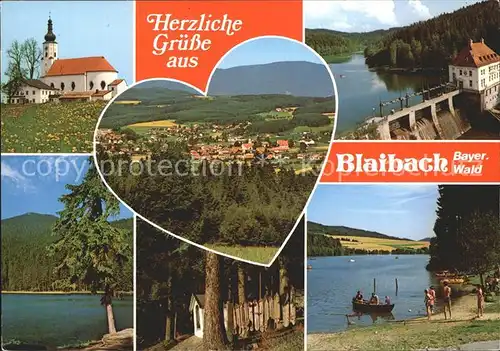 Cham Oberpfalz Blaibach Kirche Stausee Kat. Cham