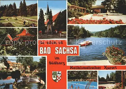 Bad Sachsa Harz See Schwimmbad Stadtpark Kat. Bad Sachsa