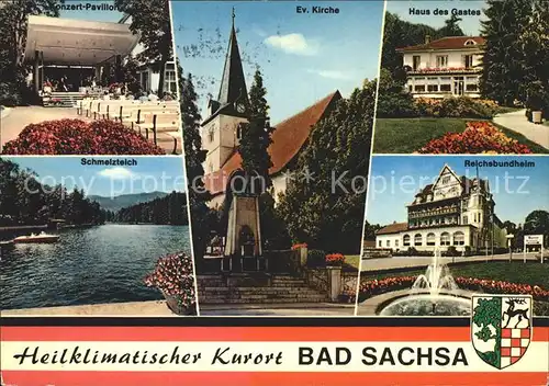 Bad Sachsa Harz Evangelische Kirche Schmelzteich Reichsbundheim Kat. Bad Sachsa