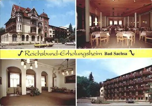 Bad Sachsa Harz Reichsbund  Erholungsheim Kat. Bad Sachsa