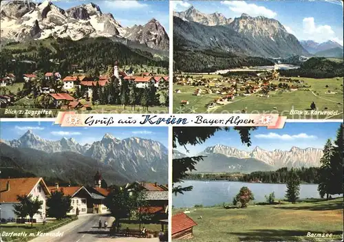 Kruen Karwendel Barmsee Zugspitze Kat. Kruen