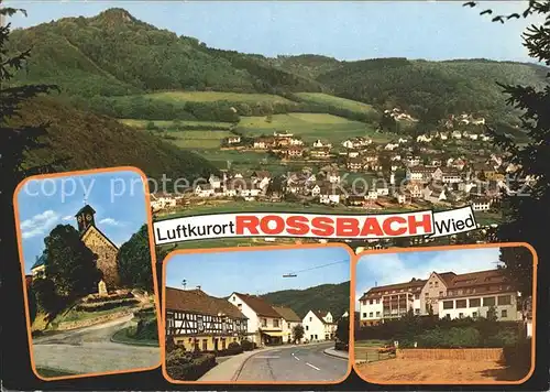 Rossbach Wied Gesamtansicht Kirche  Kat. Rossbach