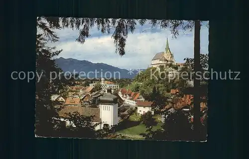 Rankweil Vorarlberg Ansicht mit Burg Kat. Rankweil