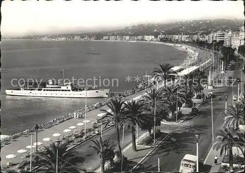 Nice Alpes Maritimes Fliegeraufnahme Strandpromenade Kat. Nice