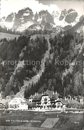 Fulpmes Tirol Teilansicht Stubaital Kat. Fulpmes