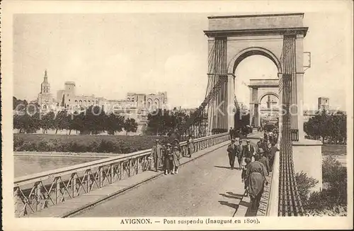 Avignon Vaucluse Pont suspendu Kat. Avignon