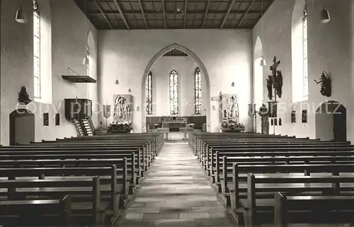 Hohentengen Hochrhein Kath Pfarrkirche Inneres Kat. Hohentengen