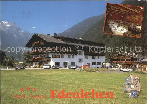 Mayrhofen Zillertal Hotel Pension Edenlehen Speisesaal Kat. Mayrhofen