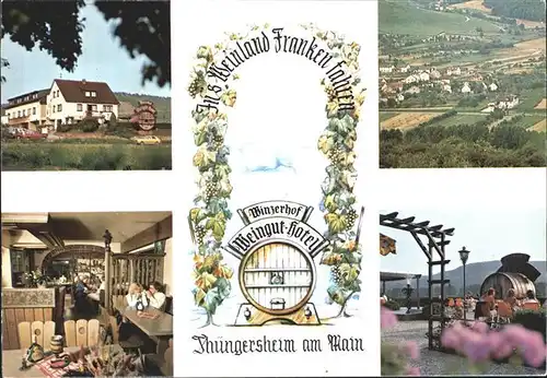 Thuengersheim Winzerhof Hotel Rezeption Fass Totalansicht Kat. Thuengersheim