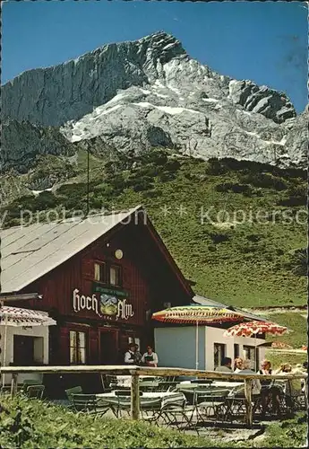Garmisch Partenkirchen Hochalm mit Alpspitze Nordwand Kat. Garmisch Partenkirchen