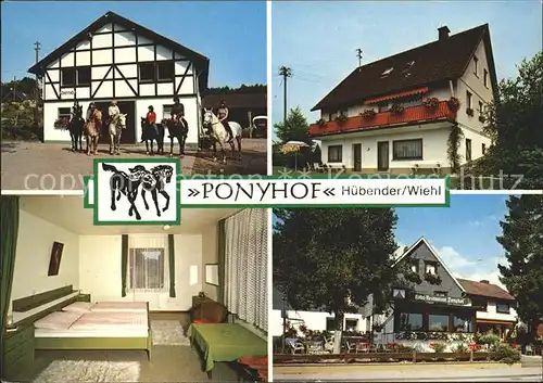 Huebender Reiten Hotel Restaurant Ponyhof Zimmer Terrasse Kat. Wiehl