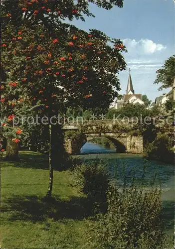 Wiehl Gummersbach Fluss Bruecke Kirche Kat. Wiehl