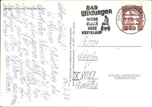 Reinhardshausen Fliegeraufnahme / Bad Wildungen /Waldeck-Frankenberg LKR