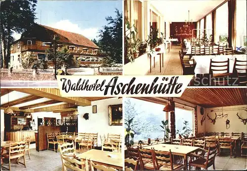 Osterode Harz Waldhotel Aschenhuette Gast und Speiseraeume Kat. Osterode am Harz