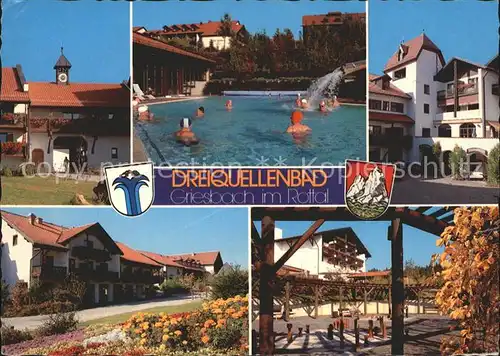 Griesbach Rottal Dreiquellenbad Kurgebiet Teilansichten Kat. Bad Griesbach i.Rottal