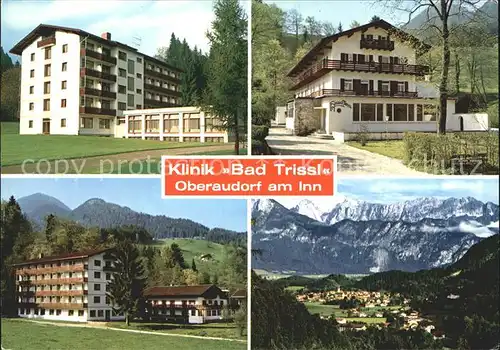 Oberaudorf Klinik Bad Trissl mit Kaisergebirge Kat. Oberaudorf