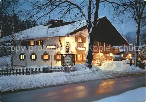 Neuhaus Schliersee Restaurant Nussknacker Weihnachtszeit Kat. Schliersee