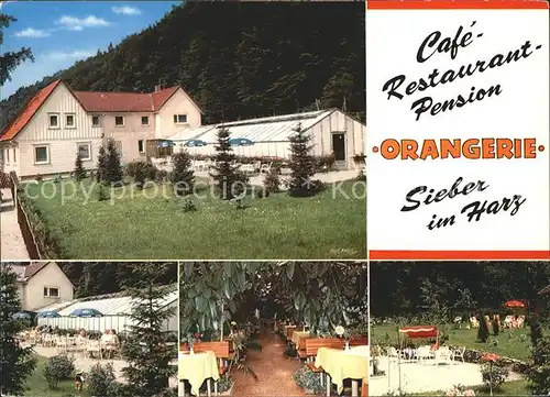 Sieber Cafe Restaurant Pension Orangerie Luftkurort Siebertal Kat. Herzberg am Harz