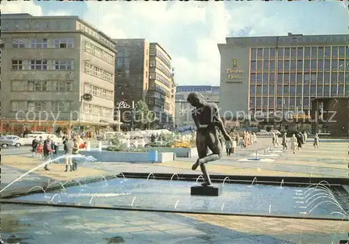 Essen Ruhr Gildenplatz Brunnen Statue Kat. Essen