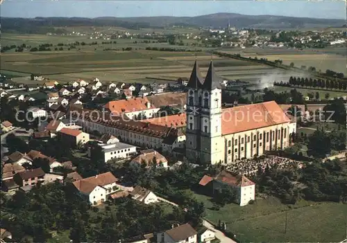 Niederalteich Donau Benediktiner Abtei Fliegeraufnahme Kat. Niederalteich
