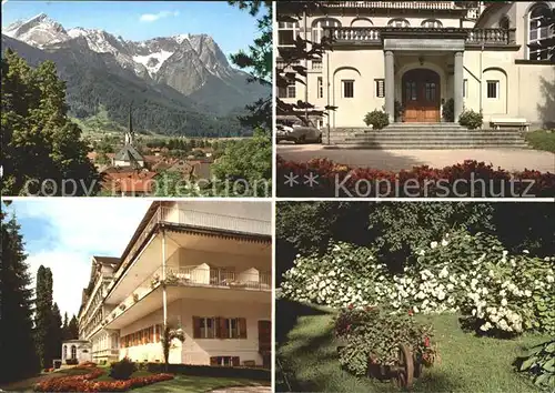 Garmisch Partenkirchen Haus St Hildegard Alpenpanorama Blumengarten Kat. Garmisch Partenkirchen