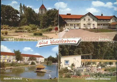 Bad Waldliesborn Golfplatz Badehaus Liegehalle Milchbar Kurmittelhaus Kat. Lippstadt