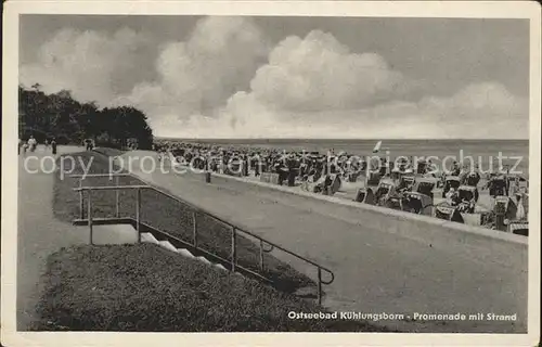 Kuehlungsborn Ostseebad Promenade mit Strand Kat. Kuehlungsborn