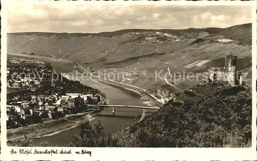 Bernkastel Kues Burg mit Moseltal Kat. Bernkastel Kues