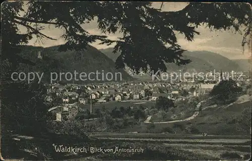 Waldkirch Breisgau Blick von Antonisruh Kat. Waldkirch