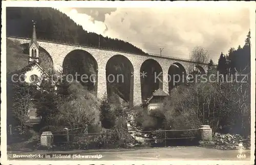 Hoellental Schwarzwald Ravennabruecke Kat. Buchenbach