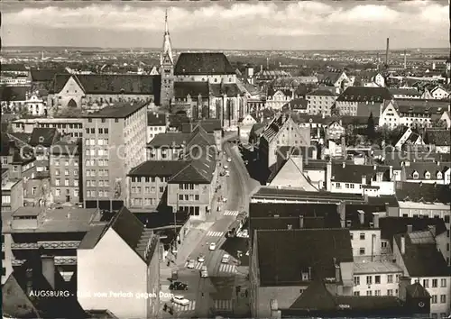 Augsburg Blick vom Perlach zum Dom Kat. Augsburg