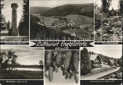 Enzkloesterle Hohloturm Kegelbach Kaltenbronn Wildsee Kat. Enzkloesterle